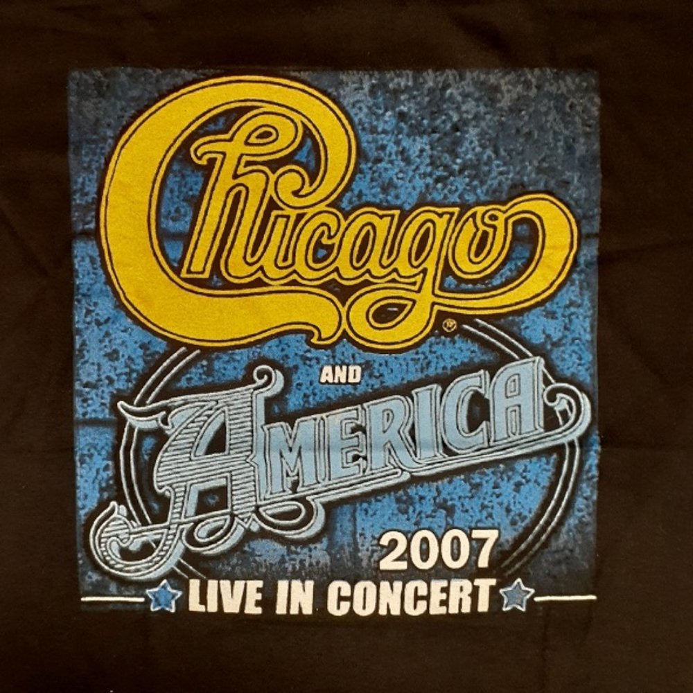 Chicago & America 2007 concert tour shirt